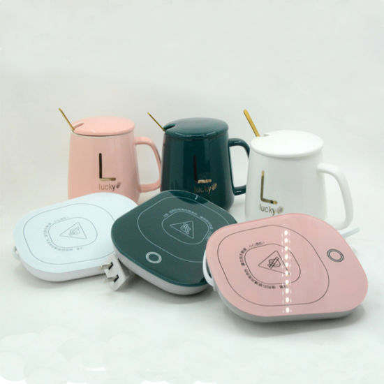 Multicolor%20Ceramic%20Cup%20Mug%20With%20Warm%20Heating%20Plate%20and%20Spoon%20-%20Image%203
