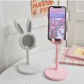 Table Support Rabbit Bunny Phone Holder Lazy Bracket Adjustable Telescopic Lifting Phone Holder Pink Multi-angle Desktop Mobile Phone Bracket Desktop. 