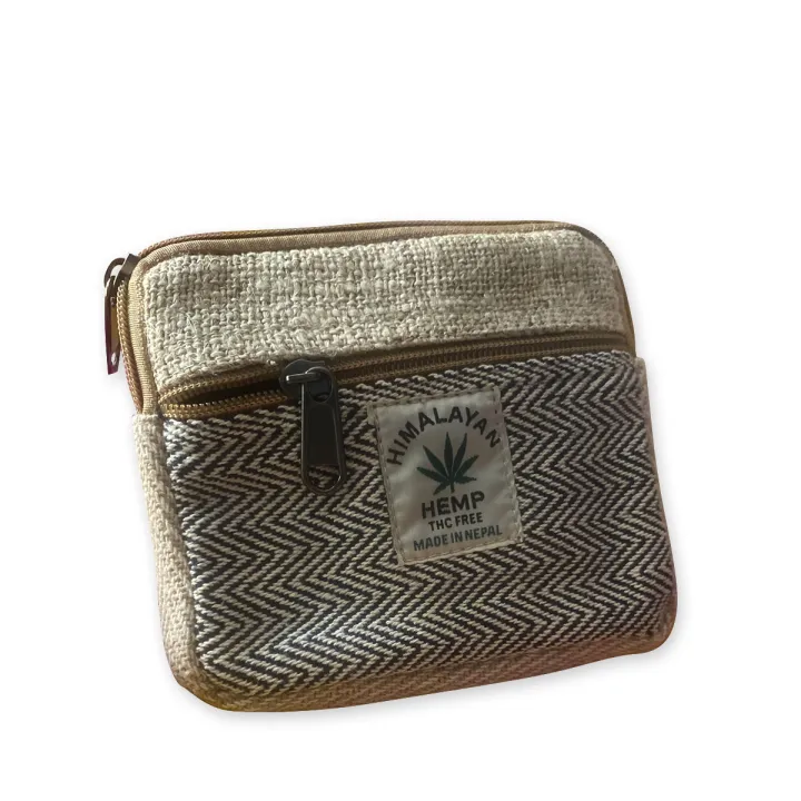 Hemp%20Coin%20Pouch.%20Handcrafted%20Uniquely%20Design%20Hemp%20&%20Cotton%20Mixed%20Double%20Compartment%20Pouch%20For%20Women.%20Small%20Purse%20-%20Image%203