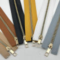 Bag PU Pull Chain  30cm Woven Foreskin Leather Accessories Metal Tooth Zipper Manual. 