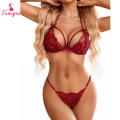 Fancyra Women's Lace Babydoll Lingerie Set with Cover Up - Bra & Panty, Intimates & Sleepwear. 