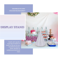 10 Tier Cupcake Holder Stand Round Macaron Tower Stand Clear Cake Display Rack for Wedding Birthday Party Decor. 
