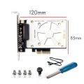 U.2 SSD to PCIE4.0 Riser Card PCI Express 4.0 X4 X8 X16 SFF-8639 Expansion Card As Shown PCB for Windows8/10/Linux. 