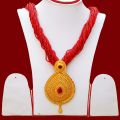 Gold Plated Pendant Design Pote Necklace - Traditional Nepali Bridal Jewelry for Married Women. 