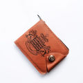 Fashion Dynamic Leather Wallet Purse With Zipper and Multiple Card Slots For Men - Brown | Fashion Wallet For Men. 