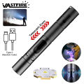 High Power Mini Flashlight Zoomable Pen Light Torch Pocket Medical Penlight MINI Torch Powerful Lamp 5Modes Bright Outdoor Light. 