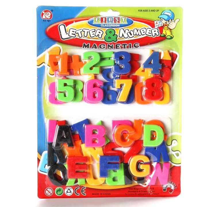 ABC Toys Alphabet Magnetic Set Letters Numbers and Words for kids ...