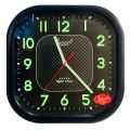 Full Black Square Dial With Radium Function Wall Clock For Office, Hotel, Restaurant, Home,  Living Room (1203). 