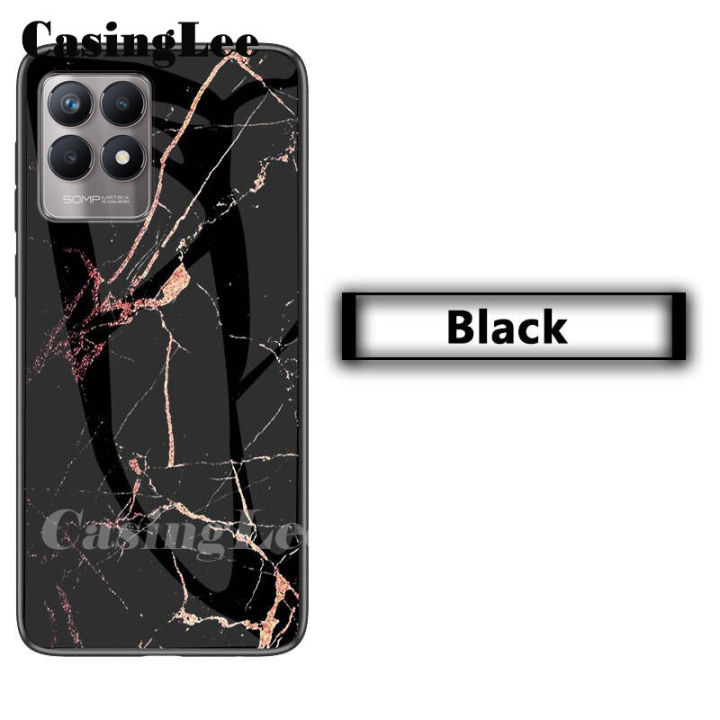 And the boy Realme phone case fashion big me 8i lee for Casing in Real stone tempered glass protector soft silicone back case for 8i phone case for girls
