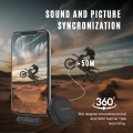 (New Launch) Ultima Clear Mic with AI Noise Cancellation | 3 Recording Modes| 50 Meter Barrier Free Recording | Type C or Lightning Receiver | 360° Omnidirectional Recording | 7 Hrs Transmitter Usage Time | Multi Function Button To Change Modes. 