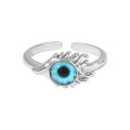 【Hottest Trends】Korean-style Devil's Eye Instagram Style Liquid Niche Design Simple Light Luxury High-end Color-free Open Ring for Women. 