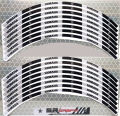 Yamaha Reflective Vinyl Rim Stickers For Motorcycles / Suitable For All Bikes / 16 Pcs Sticker For Both Wheels (8mm Width). 