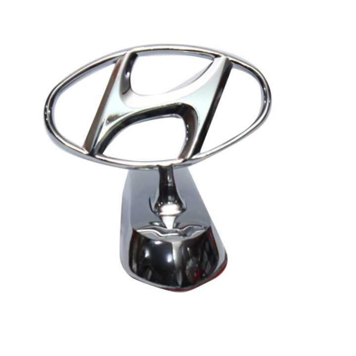 Hyundai Emblem Metal 3D Bonnet Hood Car Logo with Stand