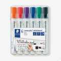 Staedtler Lumocolor Chisel Tip Whiteboard Marker - Pack of 6 (Assorted) 351 B WP6. 