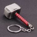 Marvel The Avengers Thor Hammer Metal Key Chain Keyring Men Women Key Holder Car Keychain Accessories Backpacks Gift. 