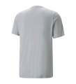 Puma Gray Men's Round Collar Regular Fit T-Shirt MAPF1 ESS Logo Tee - 53644702. 