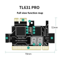 ARELENE TL631 Pro Diagnostic Card+Expansion Card Diagnostic Card PCI-E Motherboard Multifunction Laptop Diagnostic Analyzer. 