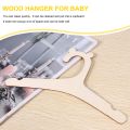 30 Pcs Wooden Hanger for Baby Clothes Natural Wood Hanger for Baby Clothes Hanger Rack Room Nursery Decor for Kids. 