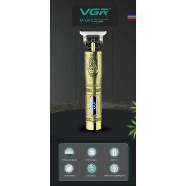 VGR%20V-091%20Hair%20Clipper%20%7C%20T9%20Rechargeable%20Electric%20Trimmer%20%7C%200%20mm%20Precision%20%7C%20LCD%20Digital%20Display%20%7C%20Professional%20Barber%20and%20Home%20Grooming%20Tool%20-%20Image%208