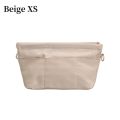1Pcs New Storage Bags Insert Cosmetic Bag Portable with Zipped Top Linner Bag Felt Multi-Pocket Handbag Organizer Women. 