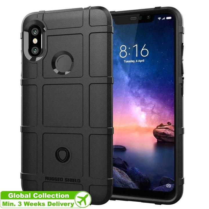 Full Coverage Shockproof TPU Case for Xiaomi Redmi Note 6 Pro(Black)