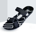 Titex Black Color Simple Pattern Printed Design Slides For Men 13-5801. 