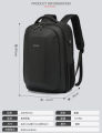 Laptop Backpack Hard Shell Bag Multi-pockets Multifunction laptop bag with USB Charging Port. 