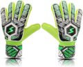 Soccer Goalie Gloves Kids Youth Adult, Goalkeeper Gloves Strong Grip with Fingersave and Double Wrist Protection, Fit Match Training. 