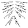 OUMERY 50 Pcs Silver Tone Metal Alligator Clip Crocodile Clamps. 