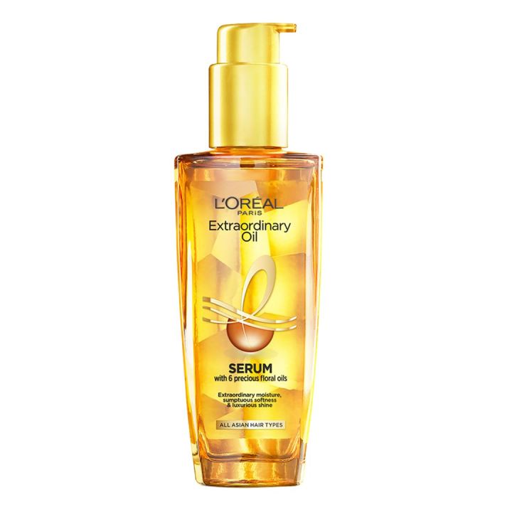 Loreal Paris Extraordinary Oil Serum For Dry, Flyaway & Frizzy Hair, With 6 Rare Flower Oils, 100ml - By Allure Cosmetics