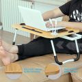 Lap Desk Bed Tray Table, Foldable Bed Desk For Laptop, Stand Bed Table With Usb Charging Port/cord Organizer/storage Drawer/reading Stand/cup Holder, Laptop Desk For Bed Couch, Eating/working/writing. 