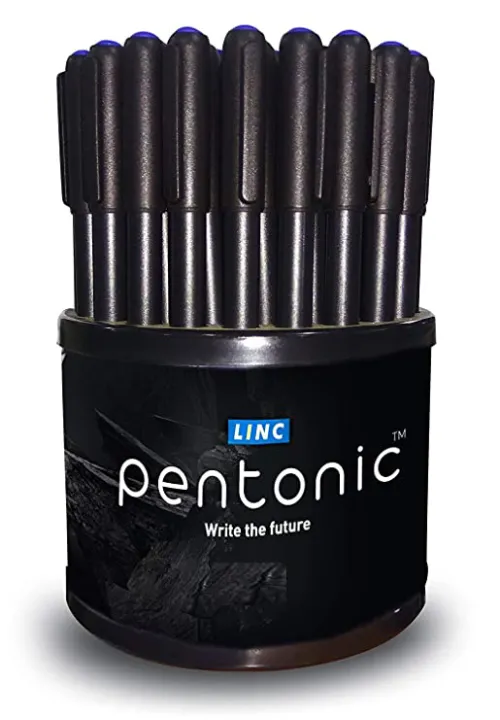 Pentonic%20Linc%20Ball%20Point%20Pen%20-%20Pack%20of%2050%20%7C%20Matte%20Finish%20Smooth%20Flow%20Ultra%20Low%20Viscocity%20Ink%20Pen%20%7C%20Black%20Or%20Combo%20Pack%20-%20Image%203