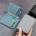 Slim Wallet Mini Wallet Holder Card Purse Leather Wallet. 