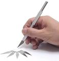 Stainless Steel Precision Pen Knife Set Hobby Knife Razor Tool with 5 Spare Blades - Precision Knife |. 