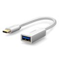 UGREEN USB Type-C Male to USB 3.0 Type A Female OTG Cable - White 15CM. 