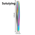 Sutuiying 1Pcs Professional Eyebrows Tweezers Trimmer Beard Eyelash Brow Hair Removal For Face Makeup Tool Man Or Women. 
