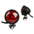 JAERBEE 4X Red 12V LED Black Adjustable Cafe Racer Style Stop Tail Light Brake Rear Lamp Tail Light for Chopper. 