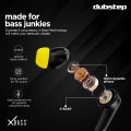 Nu Republic Dubstep Buzz X5 with 50 hrs Playtime, X-Bass, ENC, 13mm Dynamic Drivers, Hall Sensor Wireless Earbuds (Black, Yellow, True Wireless). 