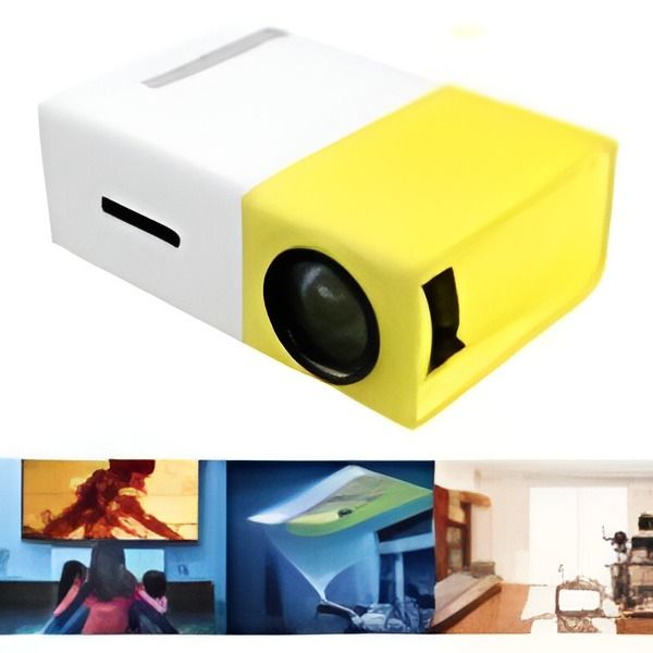 Portable Mini Projector, Full Color LED LCD Video Projector