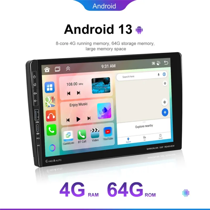 4G+64G%20CarPlay%20Android%2013%20Car%20Radio%209%20Inch%20Universal%202%20Din%20Car%20Multimedia%20Player%20Stereo%20GPS%20Wifi%20FM%20Bluetooth%20-%20Image%202