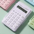 Mini Calculator Portable Student Finance Desktop Calculator with Lcd Display Big Buttons Battery Operated Mini Flip Cover 8. 
