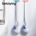 Sutuiying Bathroom Wall-mounted S-type Toilet Curve Brush Bent Head Corner Gap Brush Soft Hair Household Items Cleaning Tools Accessories. 