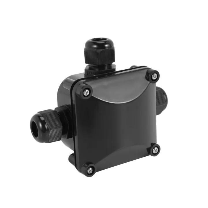 3-Way%20Junction%20Box,%20IP%2068%20Waterproof%20Connectors%20for%20Outdoor%20Lighting%20External%20Junction%20Box%20Pack%20of%2020%20Black%20-%20Image%203