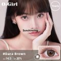 Power (0 ) Contact lenses large eyes natural brown soft lenses annual use 14.5mm. 