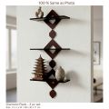 Samaya Panchi Formica Laminated | Diamond Shaped Best Wall rack Design 3 pc Set. 