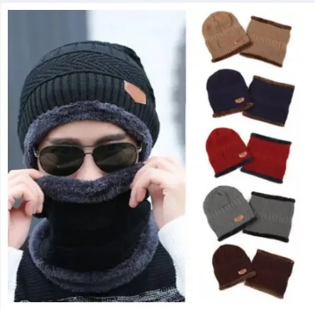 Winter%20Beanie%20Hat%20Scarf%20Set%20Warm%20Knit%20Hat%20Thick%20Fleece%20Lined%20Skull%20Cap%20for%20Men/Women%20Topi%20set%20-%20Image%203