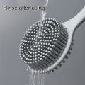 Durable Long Handle Body Brush Silica Gel Soft Bristles Back Shower Brush Lazy person bathing tool Massage Brush Bath Brush. 