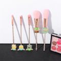 5pcs/set Star Wars Yoda Baby The Grogu Makeup Brush Beauty Foundation Blush Powder Eyeshadow Concealer Blending Makeup Brush Set. 