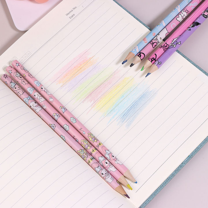 12Pack%20Colored%20Pencil%20Cinnamoroll%20Kuromi%20Melody%20Doodle%20Pen%20Draw%20Toy%20Yunshuo%20-%20Image%203
