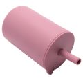 Toddler Cup Kids Silicone Training Cup with Straw Sprill Proof Sippy Cup Drinking Water Cup for Baby Boys Girls (Pink). 